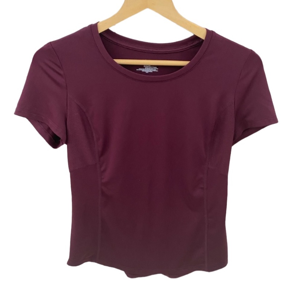 Fila sport women’s maroon/purple workout athletic dry fit tshirt size S